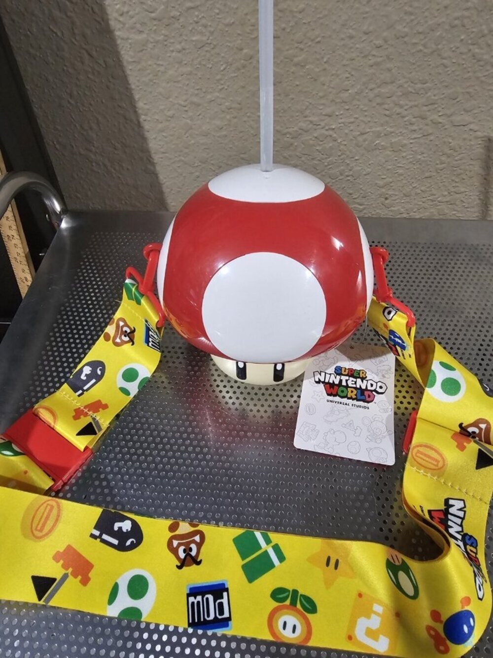 USJ Super Nintendo World Drink bottle Mushroom Toad Universal Studios NEW